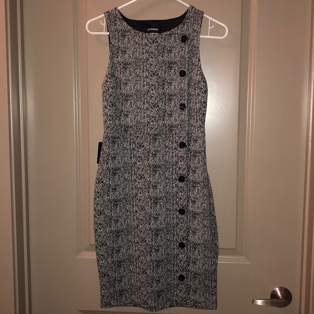 XS Button Front Express work dress